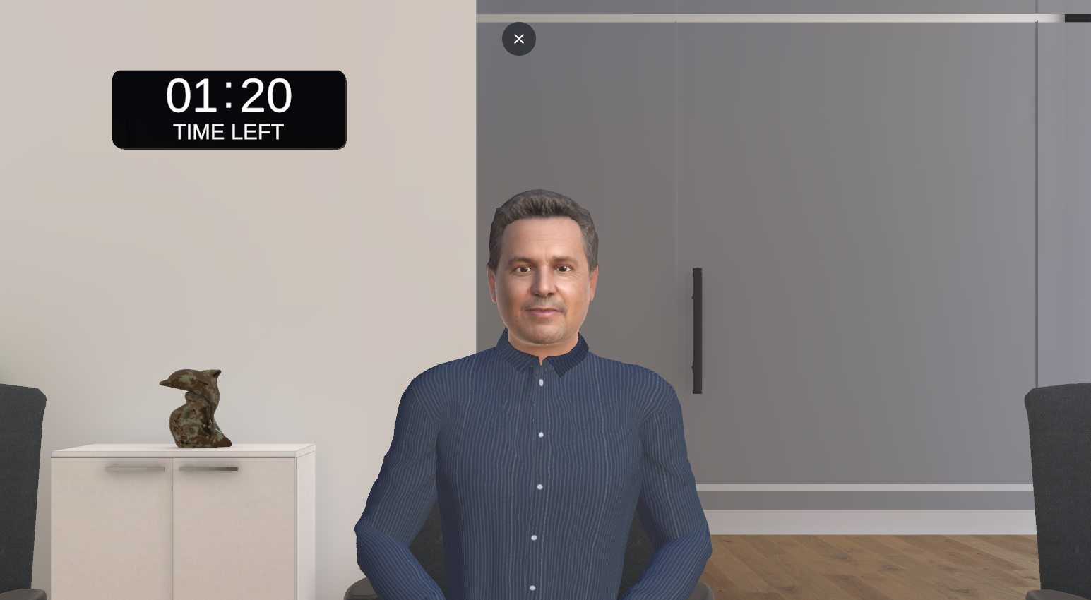 KI-Investorengespräch im Headset